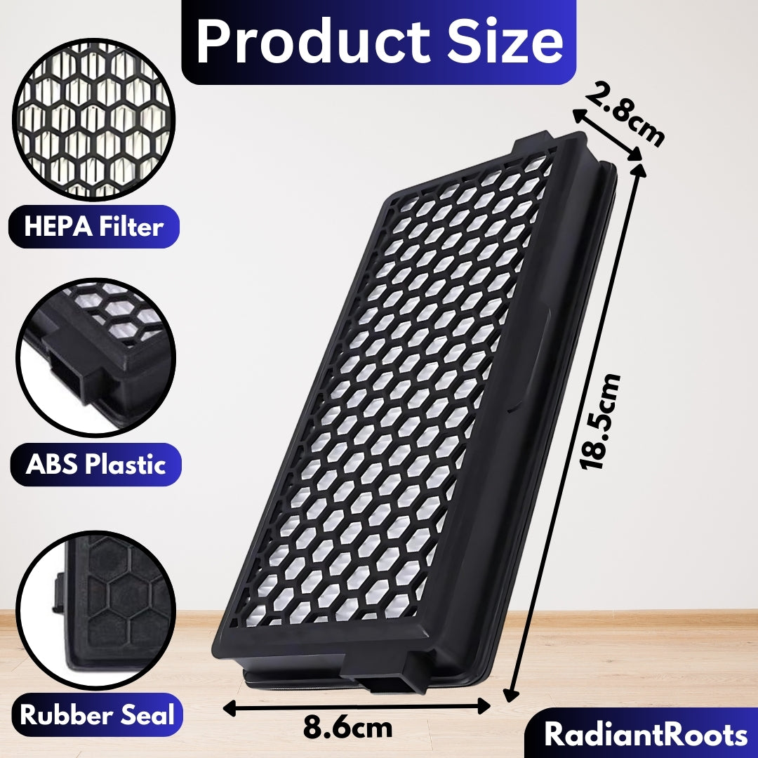 SF-AA50 Miele Active AirClean Filter with Timestrip Indicator Compatible with Complete C2 C3 Compact C1 S4 S5 S6 S8 S4000 S5000 S6000 S8000 Cleaner for Cat and Dog Vacuums