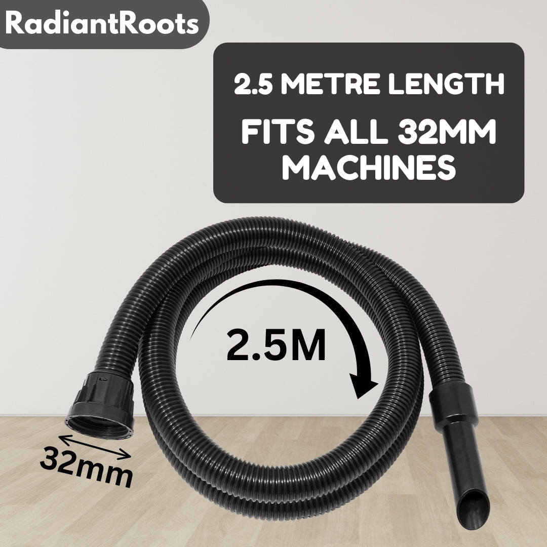 Replacement Henry Hoover Hose 32mm Fitting 2.5 Metre Pipe Attachments Hose Compatible With Numatic Henry Hetty Hoover James Basil David Spare Vacuum Hose Parts Cleaning Adaptor Tool Vacuum Accessories