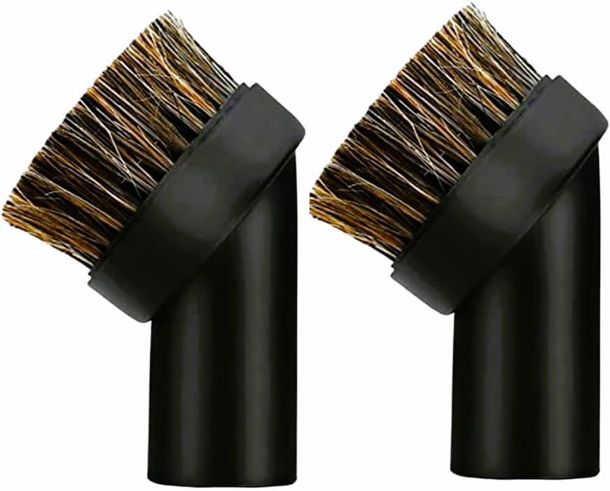 Replacement Brushes for Henry Hoover 2 Pcs of 32mm Universal Round Horse Hair Brushes for Henry Hetty Head Parts for Small Corner Cleaning Dusting Suction Nozzle Brushes