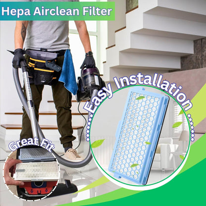 Replacement SF-HA 50 Hepa Airclean Filter Compatible with Miele S4000, S5000, S6000, S8000, Complete C2, C3, Compact C1, C2 Vacuum Cleaner.