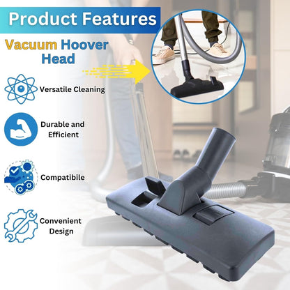 Vacuum Brush Head 32mm for Henry Hoover Head Compatible with Numatic Henry Hetty James NRV for Henry Hoover Attachments for Henry Head Spare Attachment Dual Pedal 270mm Floor and Carpet Tool Nozzle