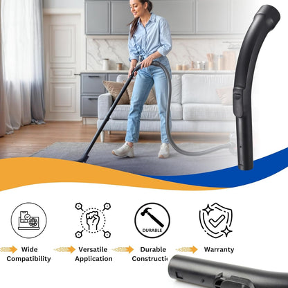 Curved Bent End Hose for Miele Curved 35mm Handle Compatible with Miele Cat & Dog S C1 C2 C3 Vacuum Hoover Hose Cleaner Wand Control Curved Handle Pipe Hose for Vacuum Control