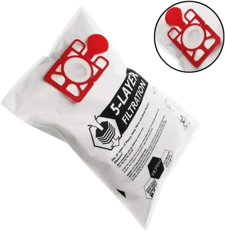 (Pack of 10) Replacement Henry Hoover Dust Bags Compatible with Numatic Henry Hoover Hetty James Basil David HVR200 HVC200 NRV200 Vacuum Cleaners Microfibre 5-layer Filtration Dust Bags Accessories