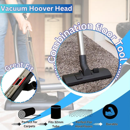 Vacuum Brush Head 32mm for Henry Hoover Head Compatible with Numatic Henry Hetty James NRV for Henry Hoover Attachments for Henry Head Spare Attachment Dual Pedal 270mm Floor and Carpet Tool Nozzle